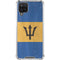Barbados Flag Distressed Galaxy A12 Clear Case